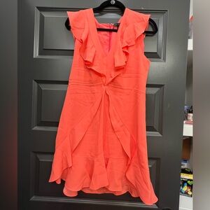 BCBG coral dress size 10 worn once